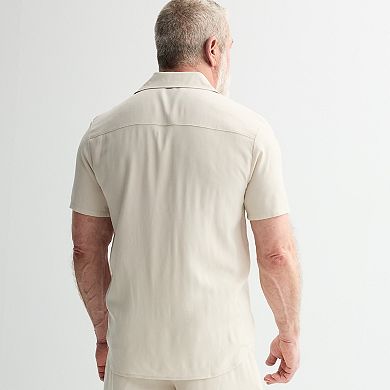 Adult ph by The Phluid Project Vertical Stripe Woven Button Down Top