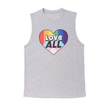 Adult ph by The Phluid Project Love All Heart Sleeveless Tee