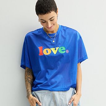 Adult ph by The Phluid Project Love Cropped Athletic Mesh Top