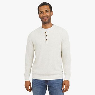 Men's Chaps Textured Henley Sweater