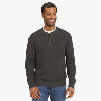 Men's Chaps Textured Henley Sweater