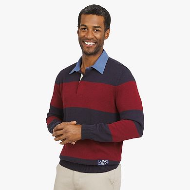 Men's Chaps Stripe Rugby Sweater