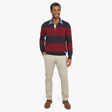 Men's Chaps Stripe Rugby Sweater