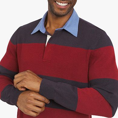 Men's Chaps Stripe Rugby Sweater