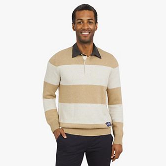 Men's Chaps Stripe Rugby Sweater