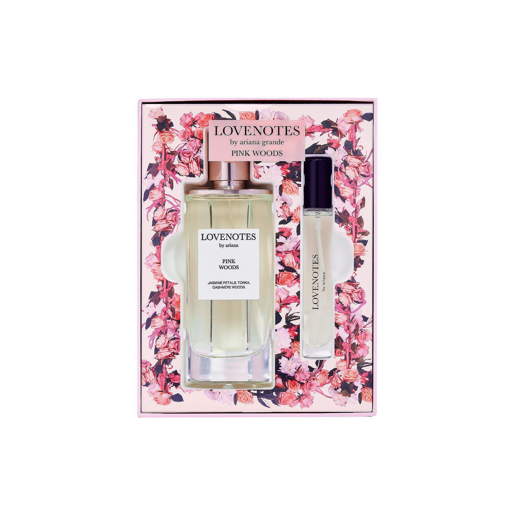 Ariana Grande LOVENOTES Pink Woods Perfume Set, Love Note