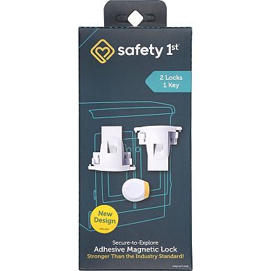 Safety 1st Secure-to-Explore Adhesive Magnetic Locks (2 Locks & 1 Key)