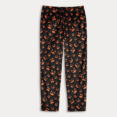 Men's Allover Halloween Print Minky Pajama Pants