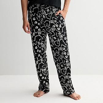 Men's Skeleton Print Pajama Pants