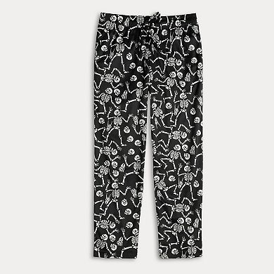 Men's Skeleton Print Pajama Pants