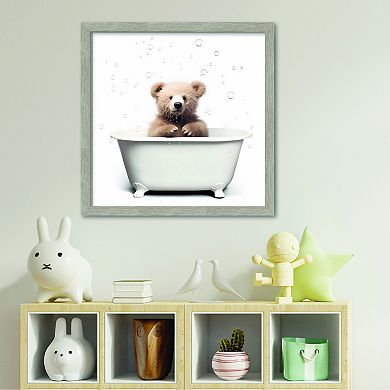COURTSIDE MARKET Brown Bear II Framed Board Art