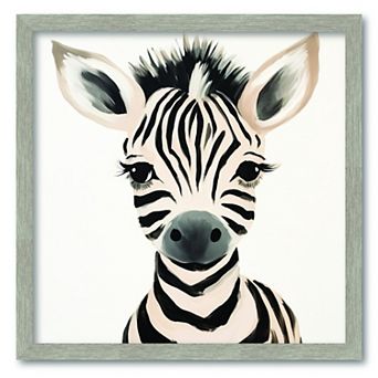COURTSIDE MARKET Artful Creation Zebra Framed Board Art