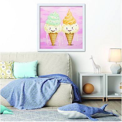 COURTSIDE MARKET Artful Ice Cream I Framed Board Art