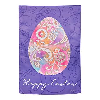 Evergreen Happy Easter House Flag