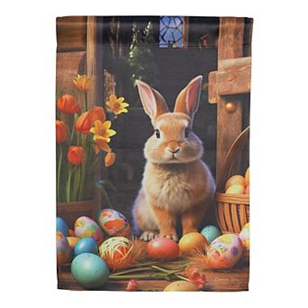 Evergreen Enterprises Hoppy Easter Garden Flag