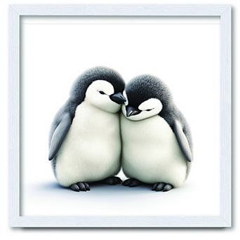 COURTSIDE MARKET Love You Penguins Framed Wall Art