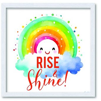 COURTSIDE MARKET Happy-Rainbow-II Framed Board Art