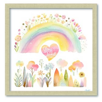 COURTSIDE MARKET Happy-Rainbow Framed Board Art