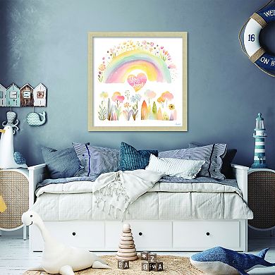 COURTSIDE MARKET Happy-Rainbow Framed Board Art