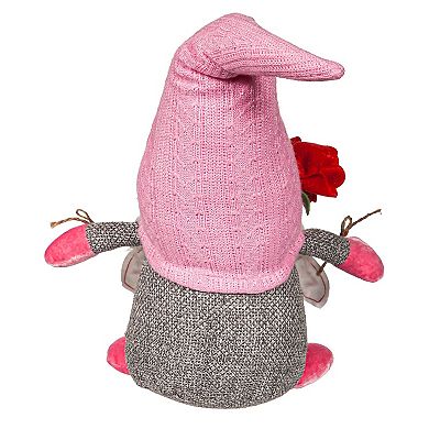 Evergreen Enterprises 11.75" LED Fabric "Love" Gnome Table Decor