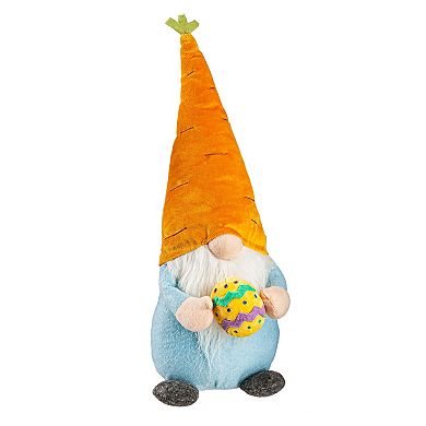Evergreen Enterprises Easter Gnome with Carrot Hat Table Decor