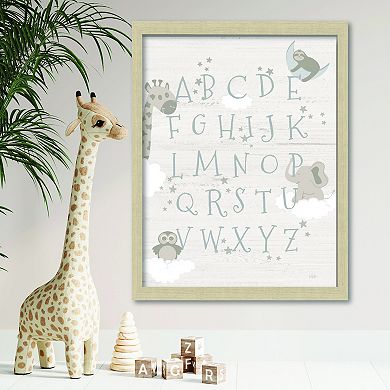 COURTSIDE MARKET Learn Your Abc Jungle Framed Board Art