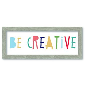 COURTSIDE MARKET Be Creative Framed Board Wall Art