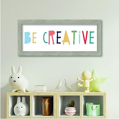 COURTSIDE MARKET Be Creative Framed Board Wall Art
