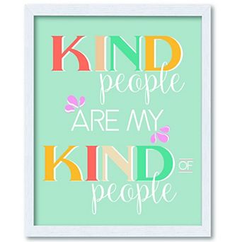 COURTSIDE MARKET Kind People Framed Board Wall Art