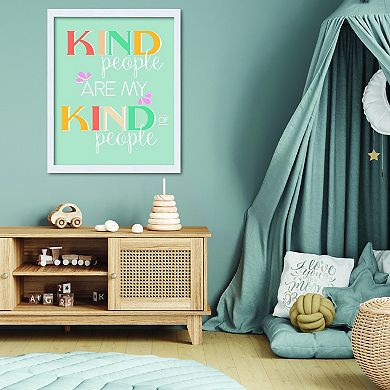 COURTSIDE MARKET Kind People Framed Board Wall Art