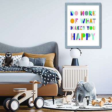 COURTSIDE MARKET Makes You Happy Framed Board Wall Art