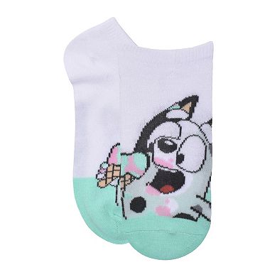 Girl's Bluey Sweets No-Show 6-Pack Socks