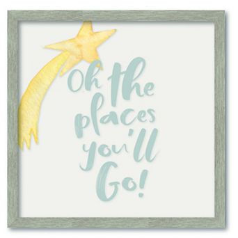 COURTSIDE MARKET Places You Will Go Framed Board Wall Art