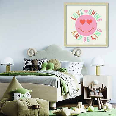 COURTSIDE MARKET Love Shine Framed Board Wall Decor