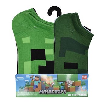 Boys' 6 pk Minecraft Travel No-Show Socks