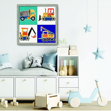 COURTSIDE MARKET Power Trucks III Framed Board Wall Decor