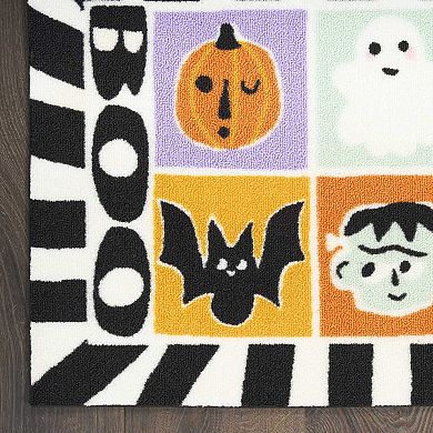Celebrate Together™ Halloween Multi Monster Icon Halloween Accent Rug