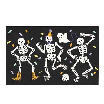 Celebrate Together™ Halloween Dancing Skeletons Accent Rug