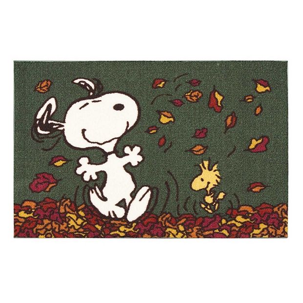 Celebrate Together™ Peanuts Snoopy Leaf Pile Harvest Accent Rug