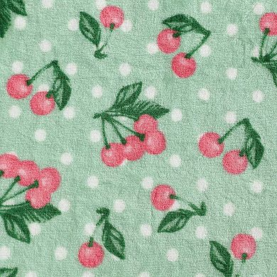 Betsey Johnson Cherry Polka Dot Throw Blanket