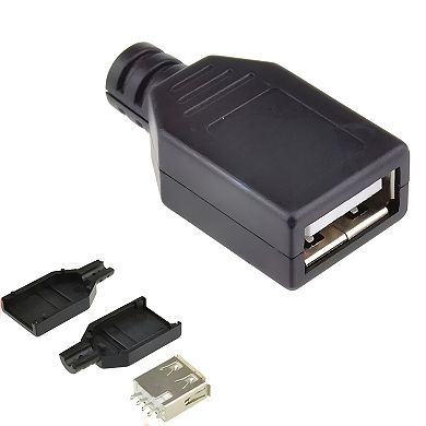 Plug Socket Connector With Black Kits 2 Pcs