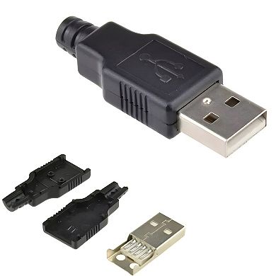 Plug Socket Connector With Black Kits 2 Pcs