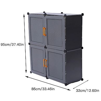 6 Tier Free-standing Cabinet Shoe Storage