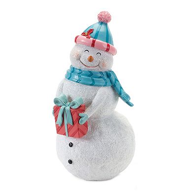 Melrose 2-Piece Whimsical Snowman Figurine Set