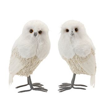 Melrose 2 pc Winter Owl Decor Set
