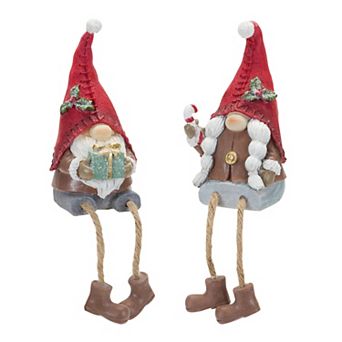 Melrose 2 pc Winter Gnome Shelf Sitter Set