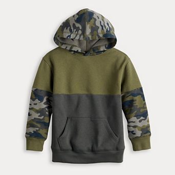 Boys 4-12 Jumping Beans® Colorblock Fleece Hoodie