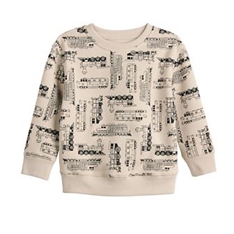 Baby & Toddler Jumping Beans® Graphic Fleece Crewneck Sweater