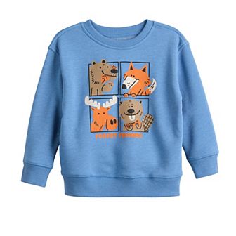 Baby & Toddler Jumping Beans® Graphic Fleece Crewneck Sweater