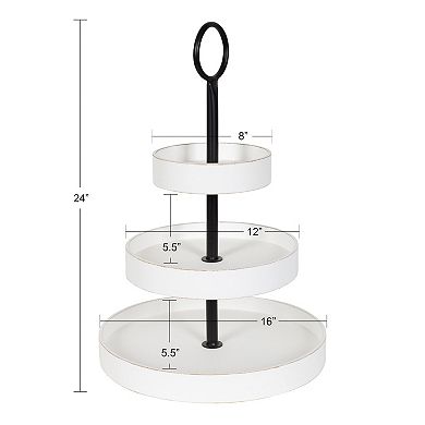 Woodmont 3 Tiered Wood Tray 3 Tier